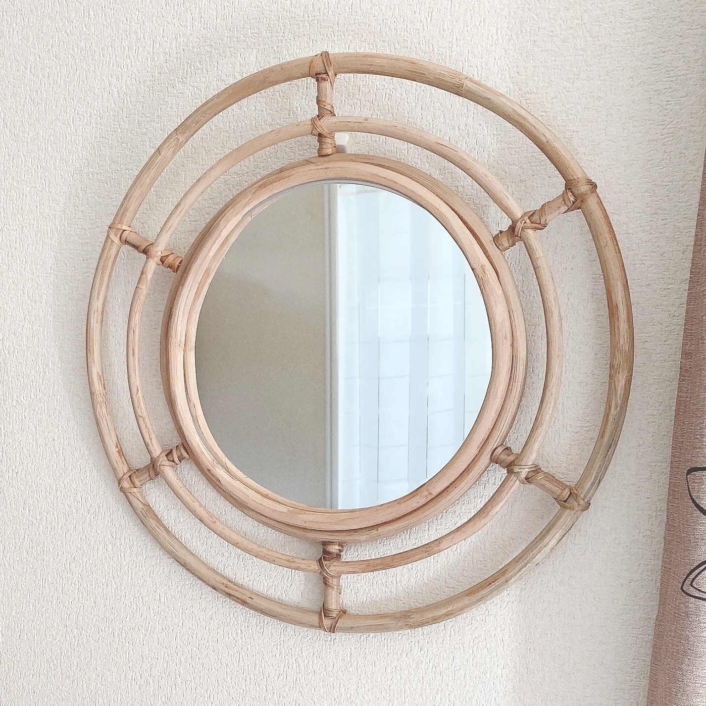 IKEA(イケア)のおすすめの雑貨「BUSKBO ブスクボー ミラー, 籐」