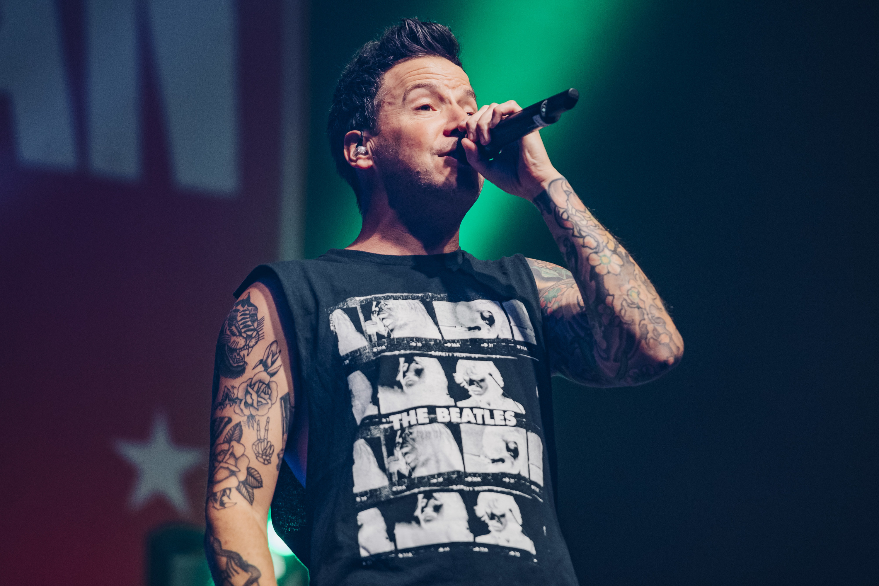 Pierre Bouvier performing in 2022