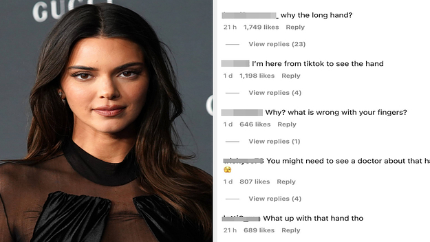 Kendall Jenner Defends Her Naturally Long Fingers on Instagram After Being  Accused of a Photoshop Fail