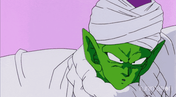Piccolo training with Goku and dodging his attacks