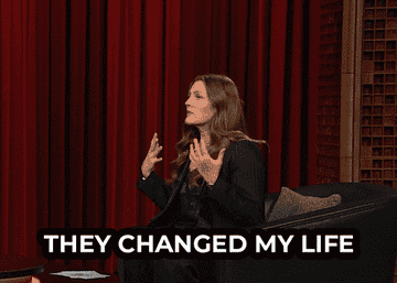 drew barrymore saying &quot;they changed my life&quot; on the tonight show with jimmy fallon