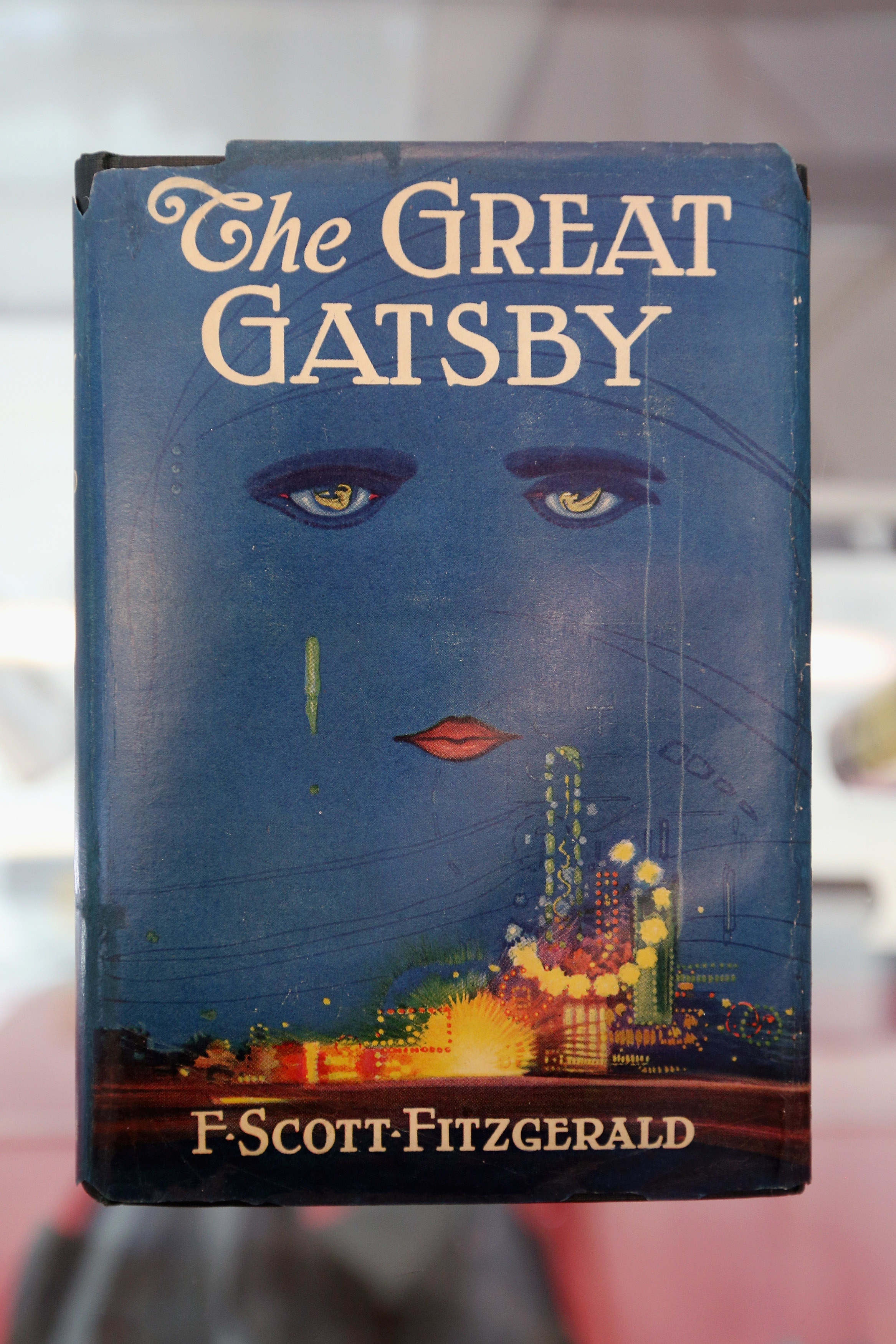 The cover of the novel The Great Gatsby