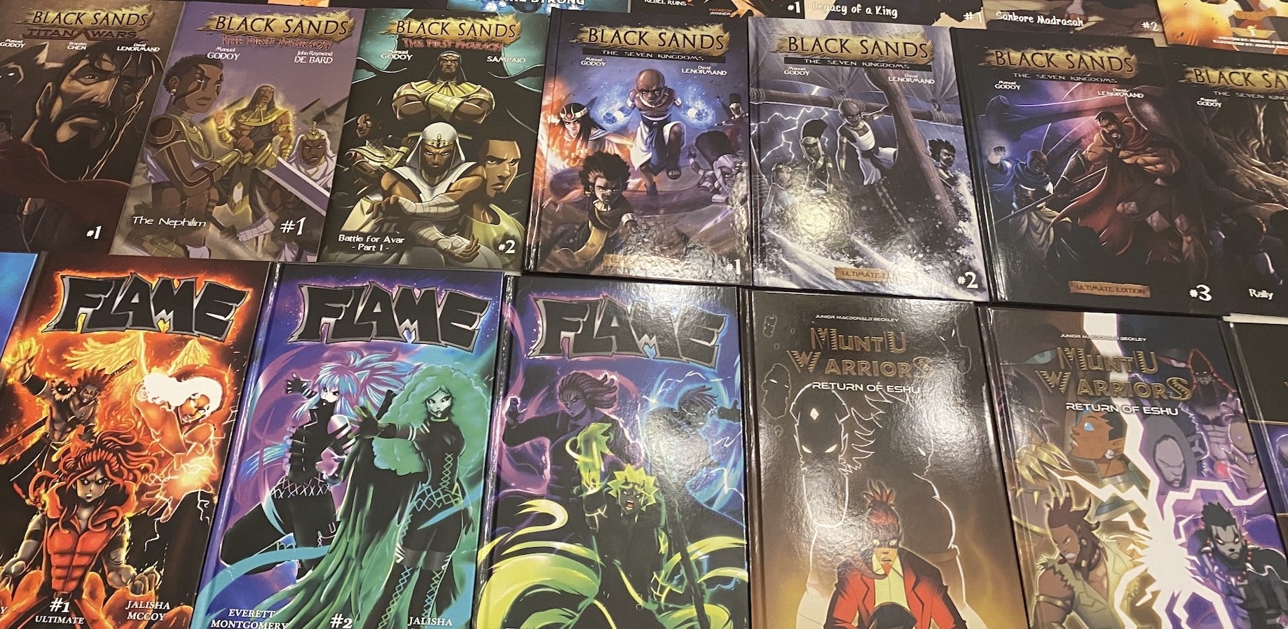 a collection of Black Sands comics