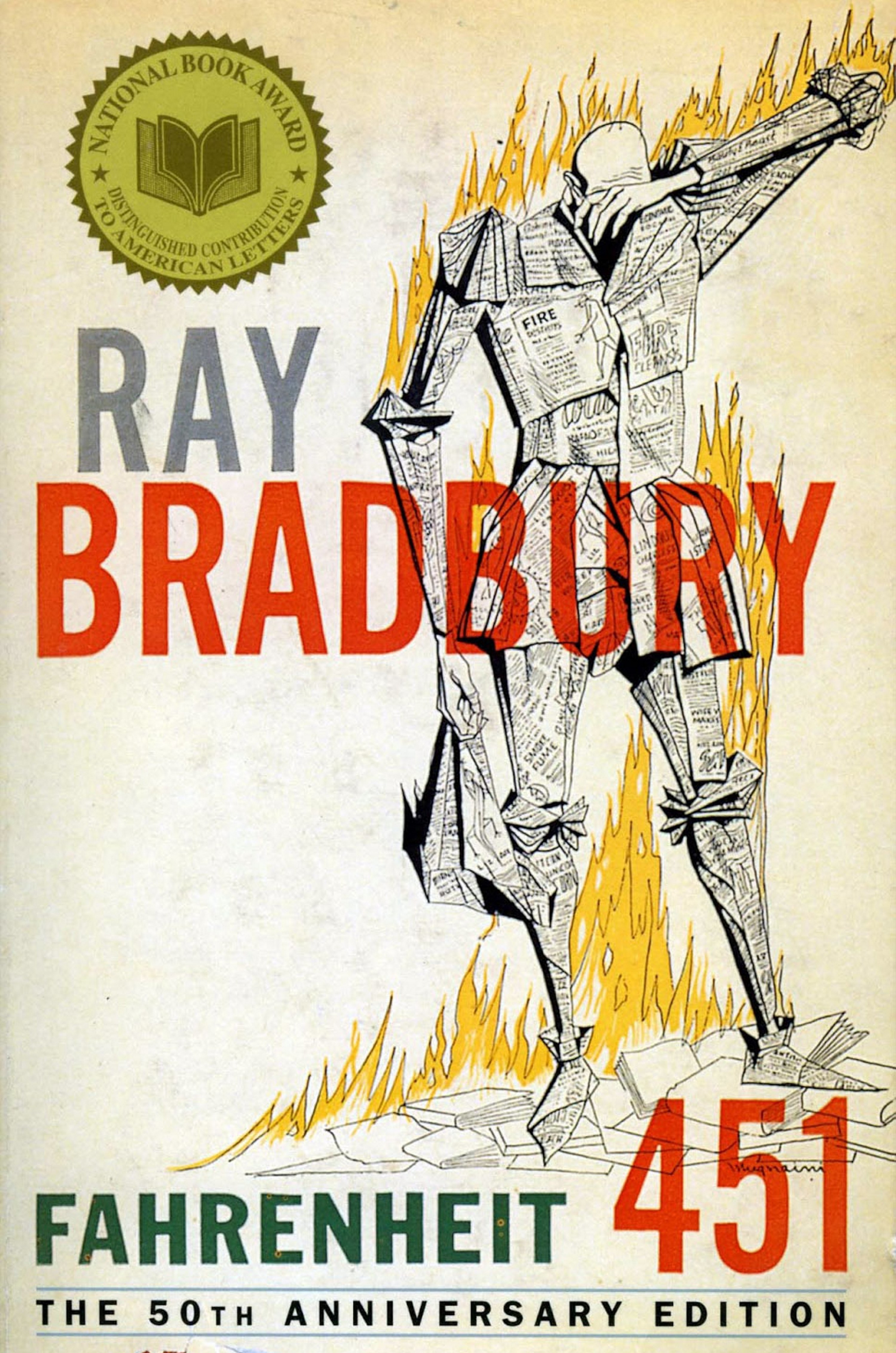 The 50th Anniversary cover of Fahrenheit 451