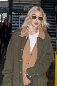 Closeup of Gigi Hadid