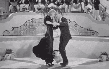 Ginger Rogers and Fred Astaire dancing