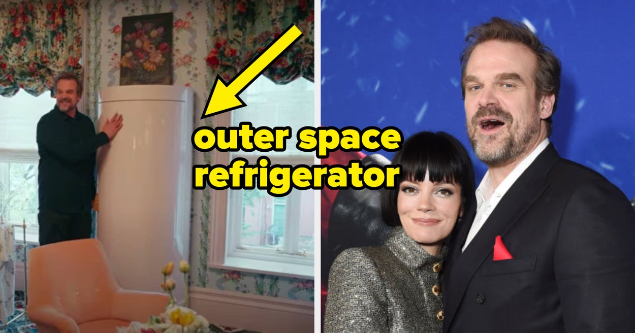 Kamar Mandi Over-The Top David Harbour dan Lily Allen