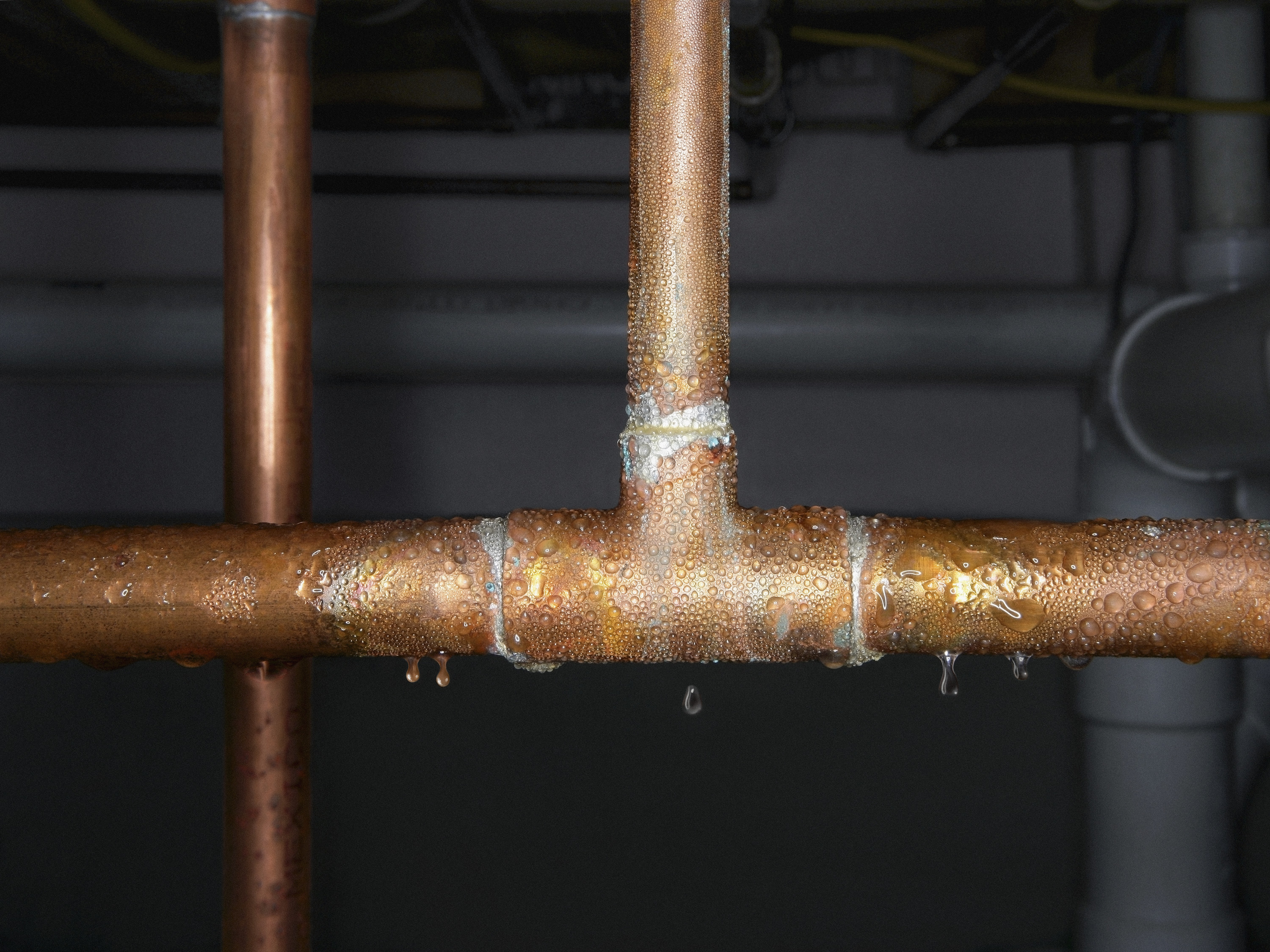 rusted leaky pipes
