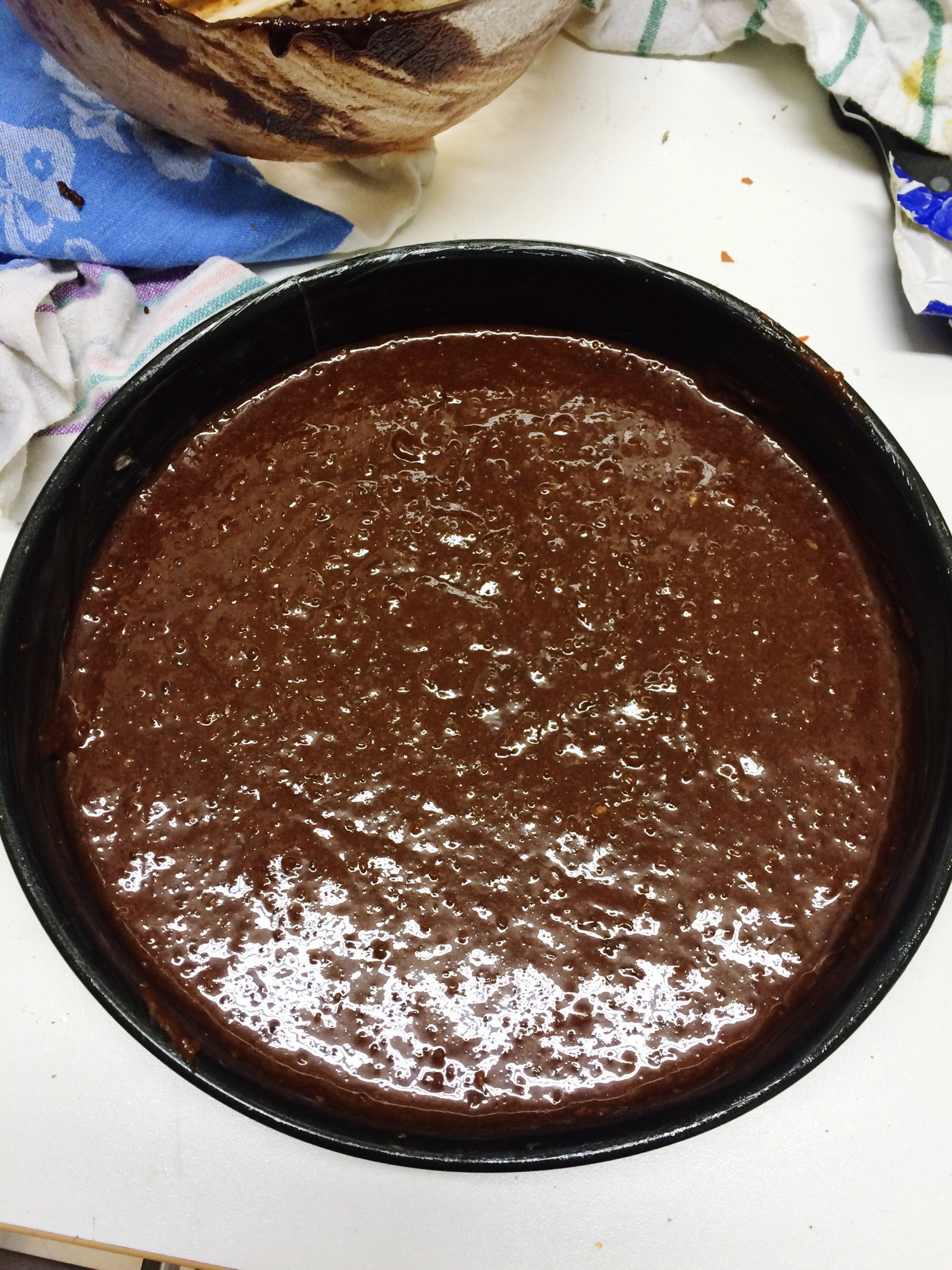 Chocolate cake batter.