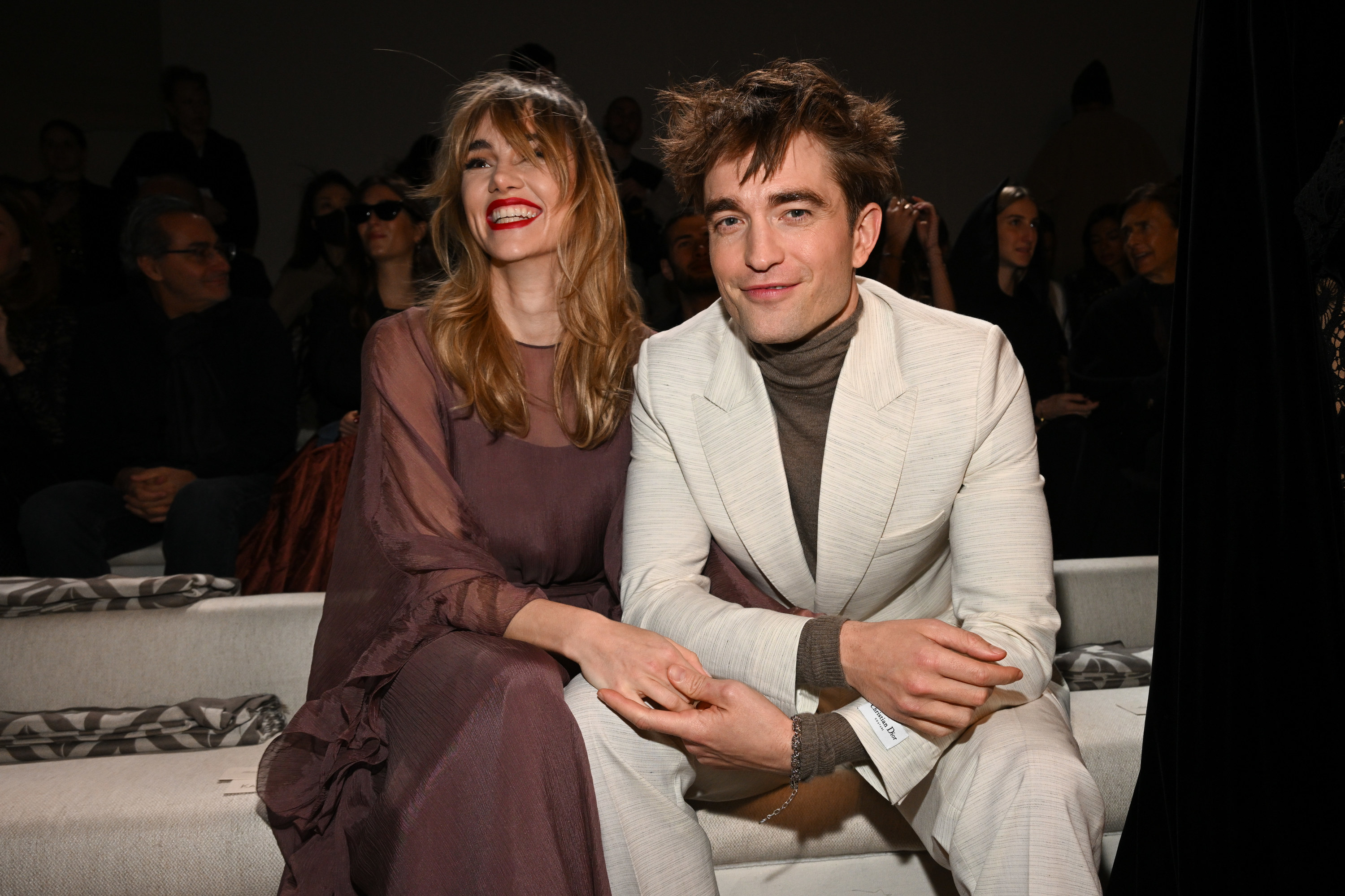 A closeup of Suki and Robert