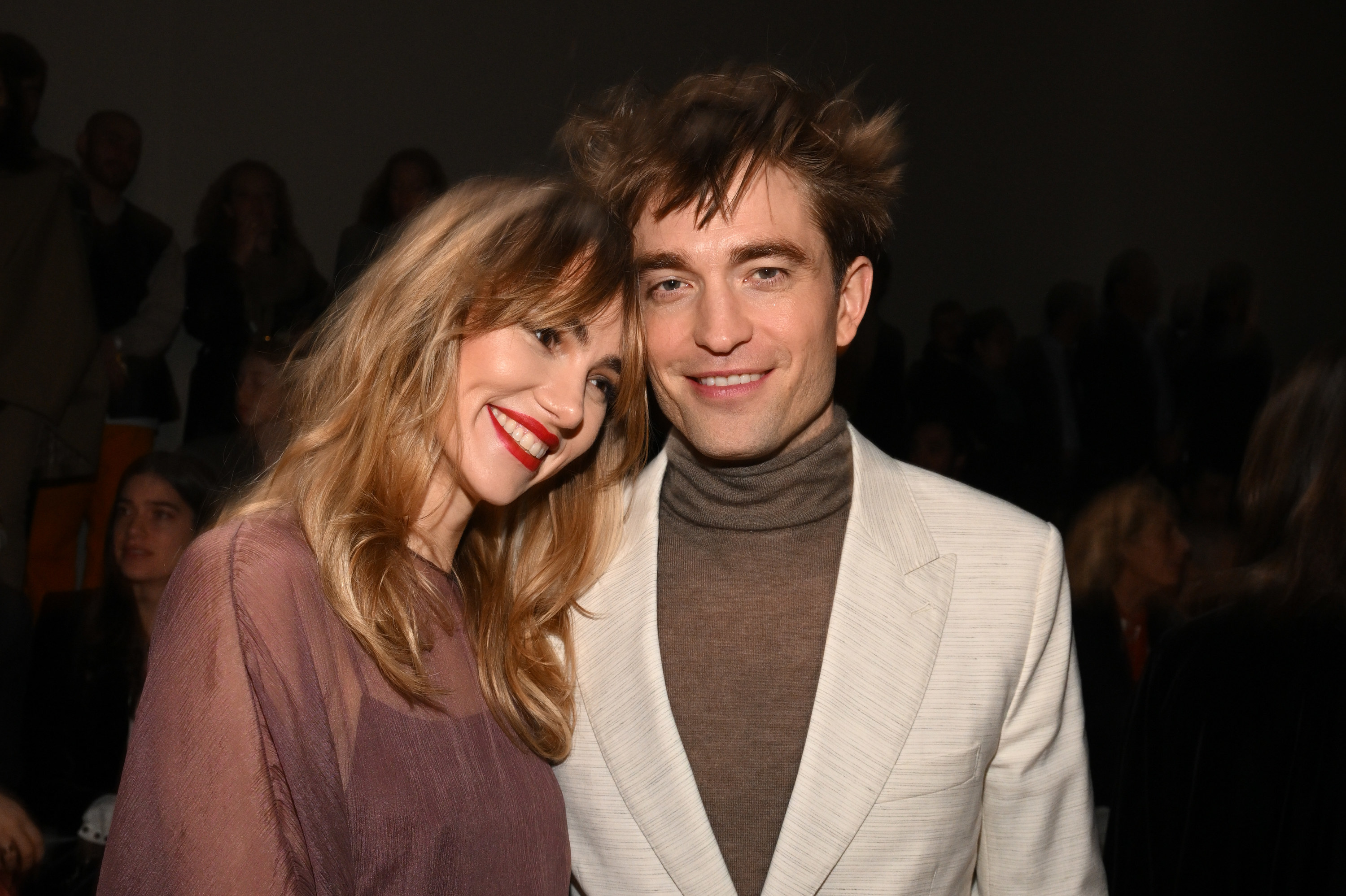 A closeup of Suki and Robert