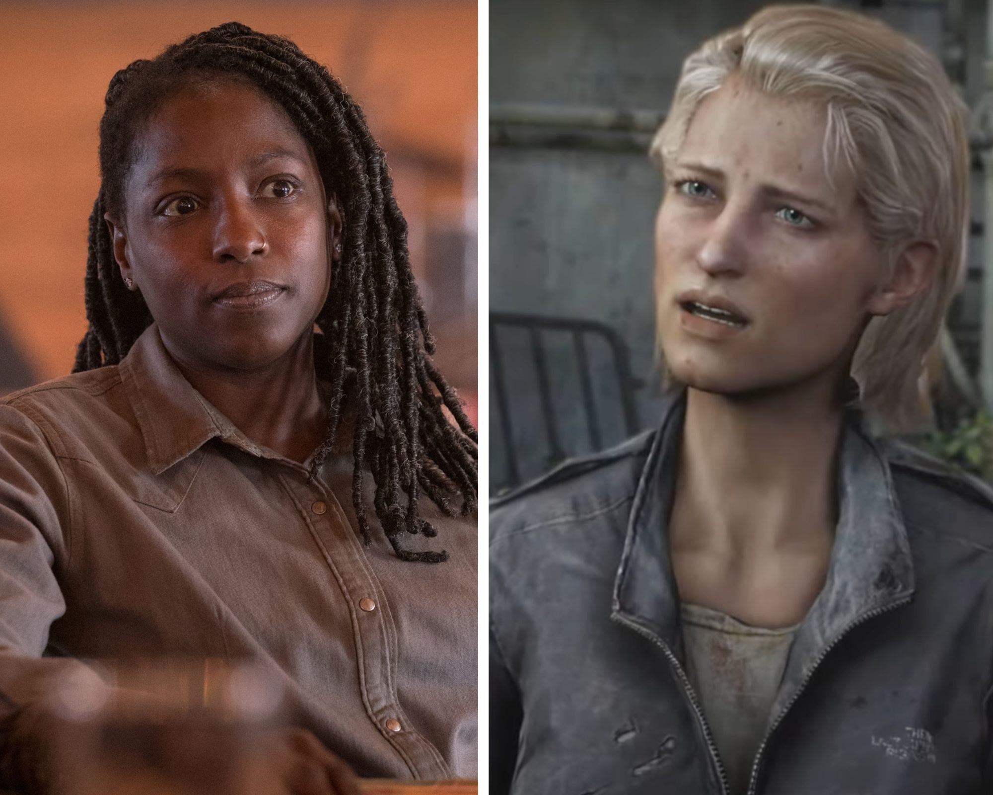 Side-by-side of Maria in the series and in the video game