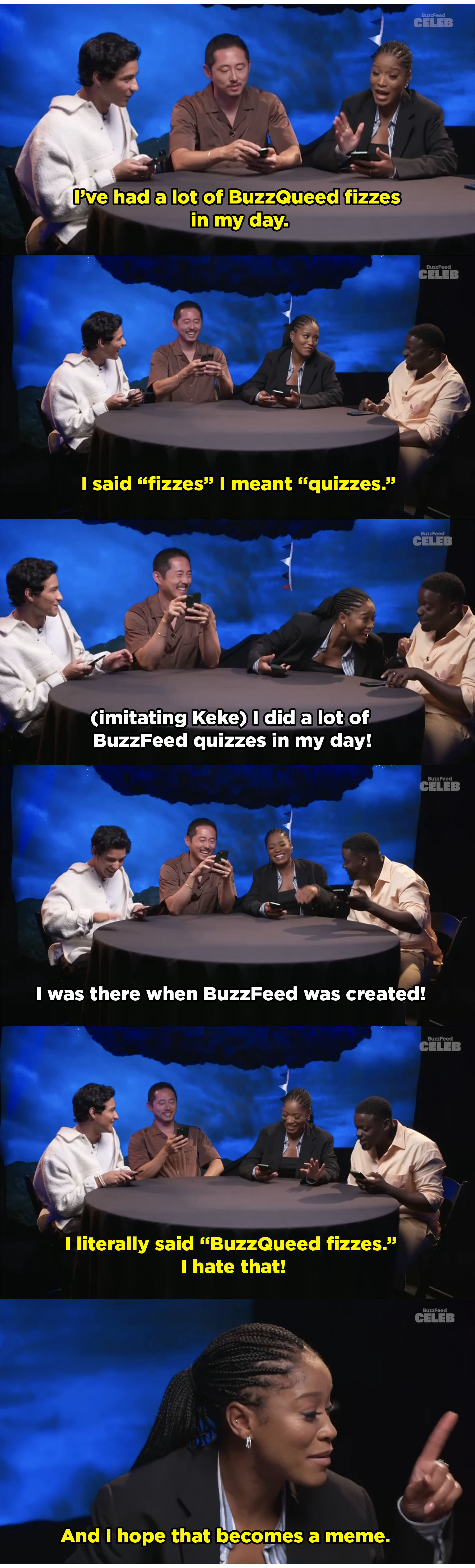 The cast of &quot;Nope&quot; doing a BuzzFeed quiz