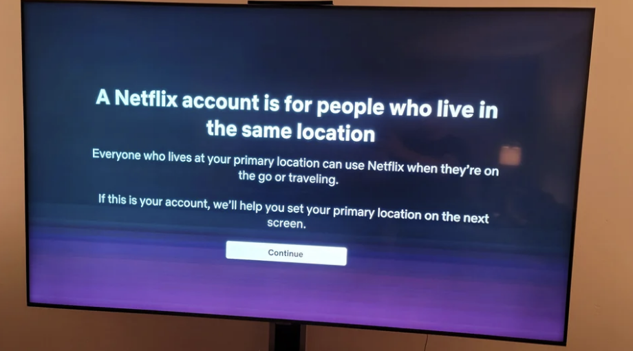 A Netflix screen
