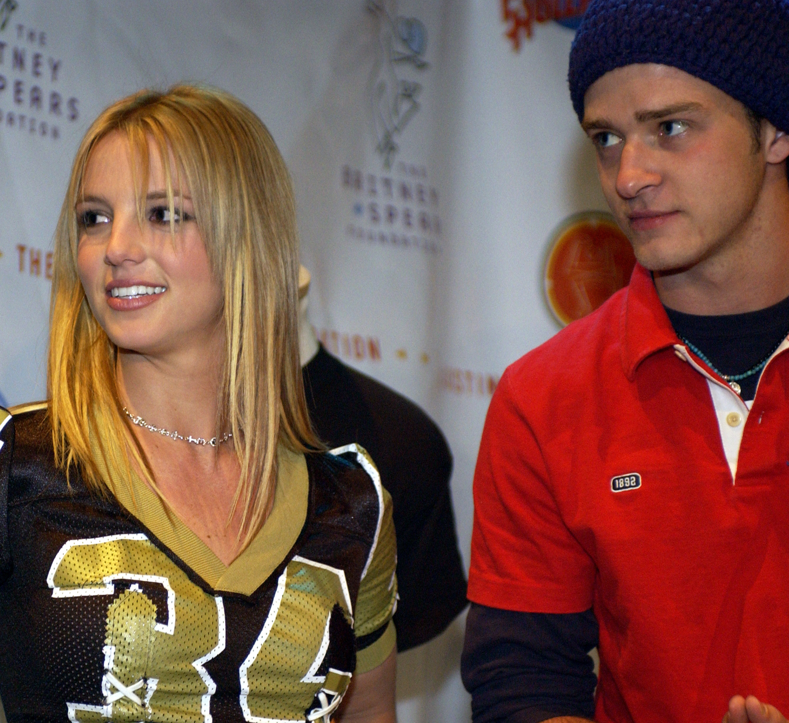 Britney Spears &amp;amp; Justin Timberlake during Super Bowl XXXVI - Britney Spears &amp;amp; Justin Timberlake Host Super Bowl Fundraiser