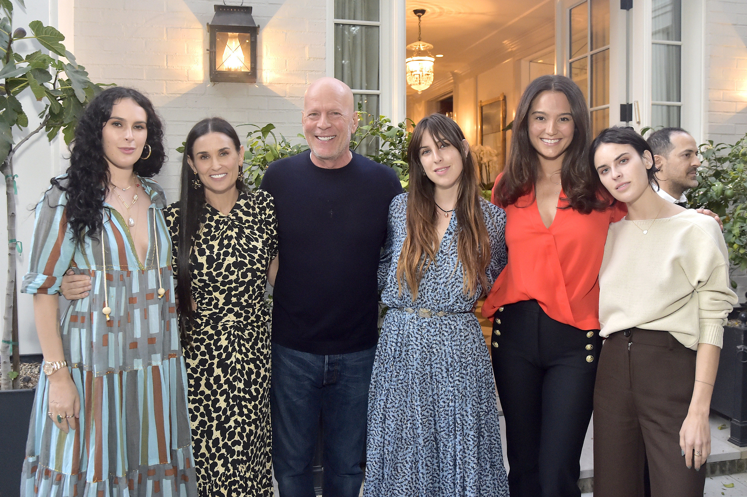 Rumer Willis, Demi Moore, Bruce Willis, Scout Willis, Emma Heming Willis and Tallulah Willis attend Demi Moore&#x27;s &#x27;Inside Out&#x27; Book Party
