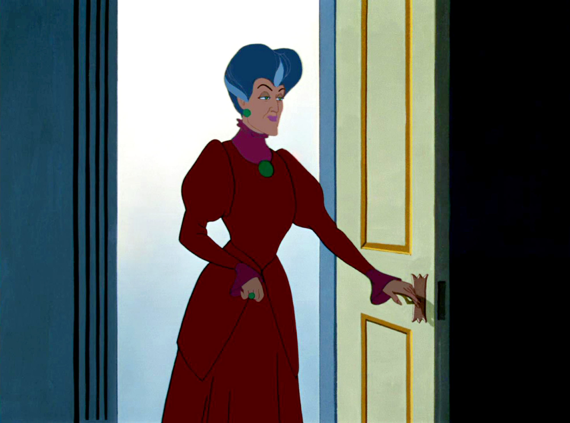 Lady Tremaine in the animated version of Cinderella