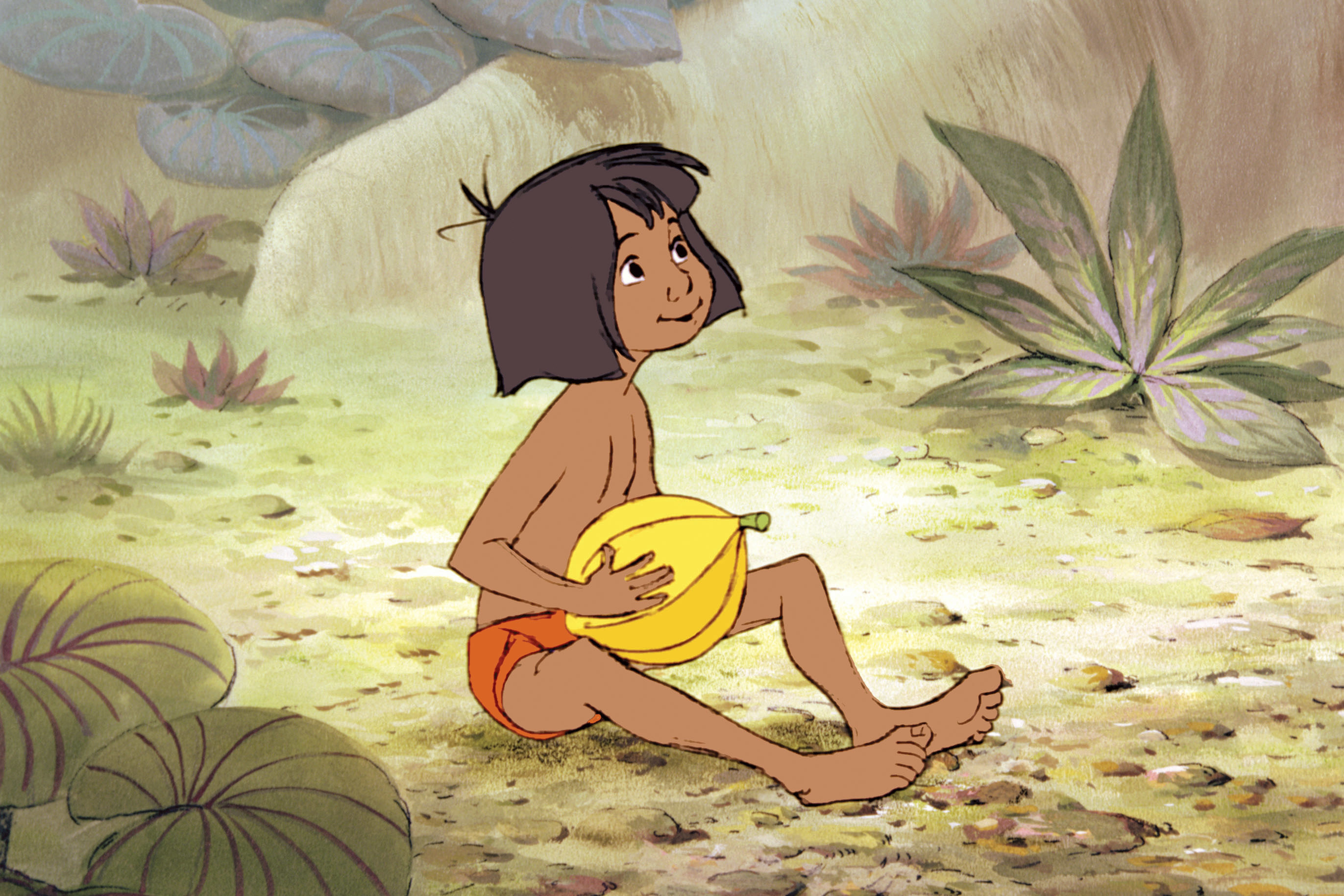 Mowgli in the animated version of The Jungle Book