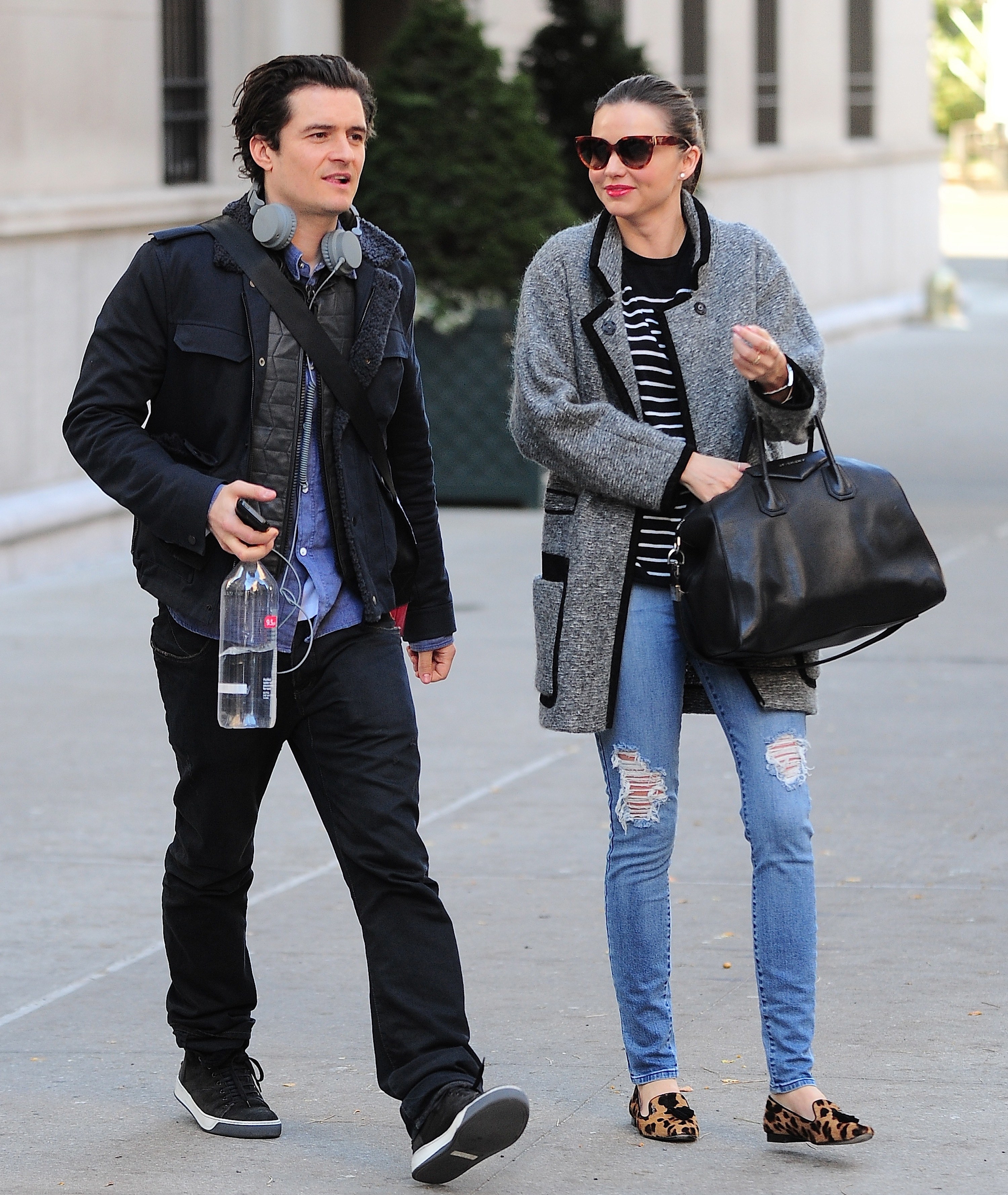 Orlando Bloom and Miranda Kerr are seen on December 13, 2013 in New York City