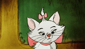 Marie from &quot;Aristocats&quot; looking surprised