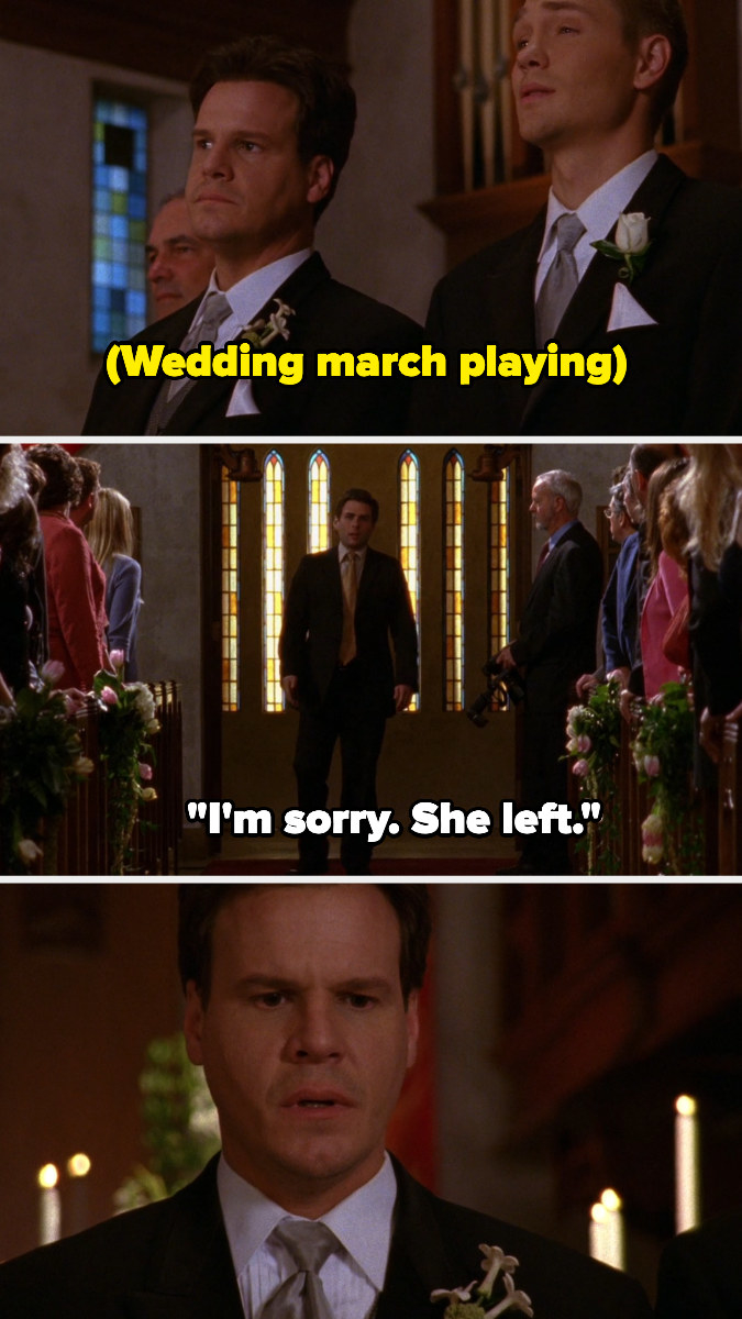 "I'm sorry. She left."