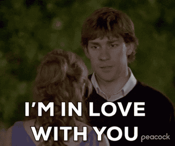 Jim Halpert saying, &quot;I&#x27;m in love with you&quot;