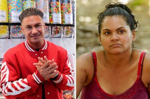 Images of Pauly D and Sandra Diaz-Twine