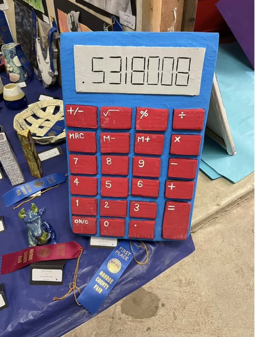 A large calculator