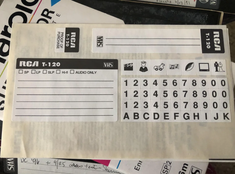 Vhs Numbers 40 Things '90s Kids Will Remember