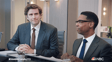 businessmen being buddies