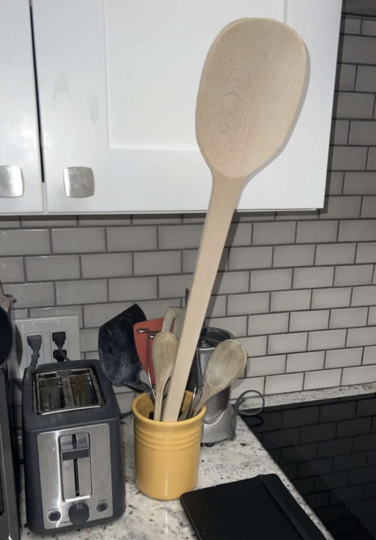 A giant spoon