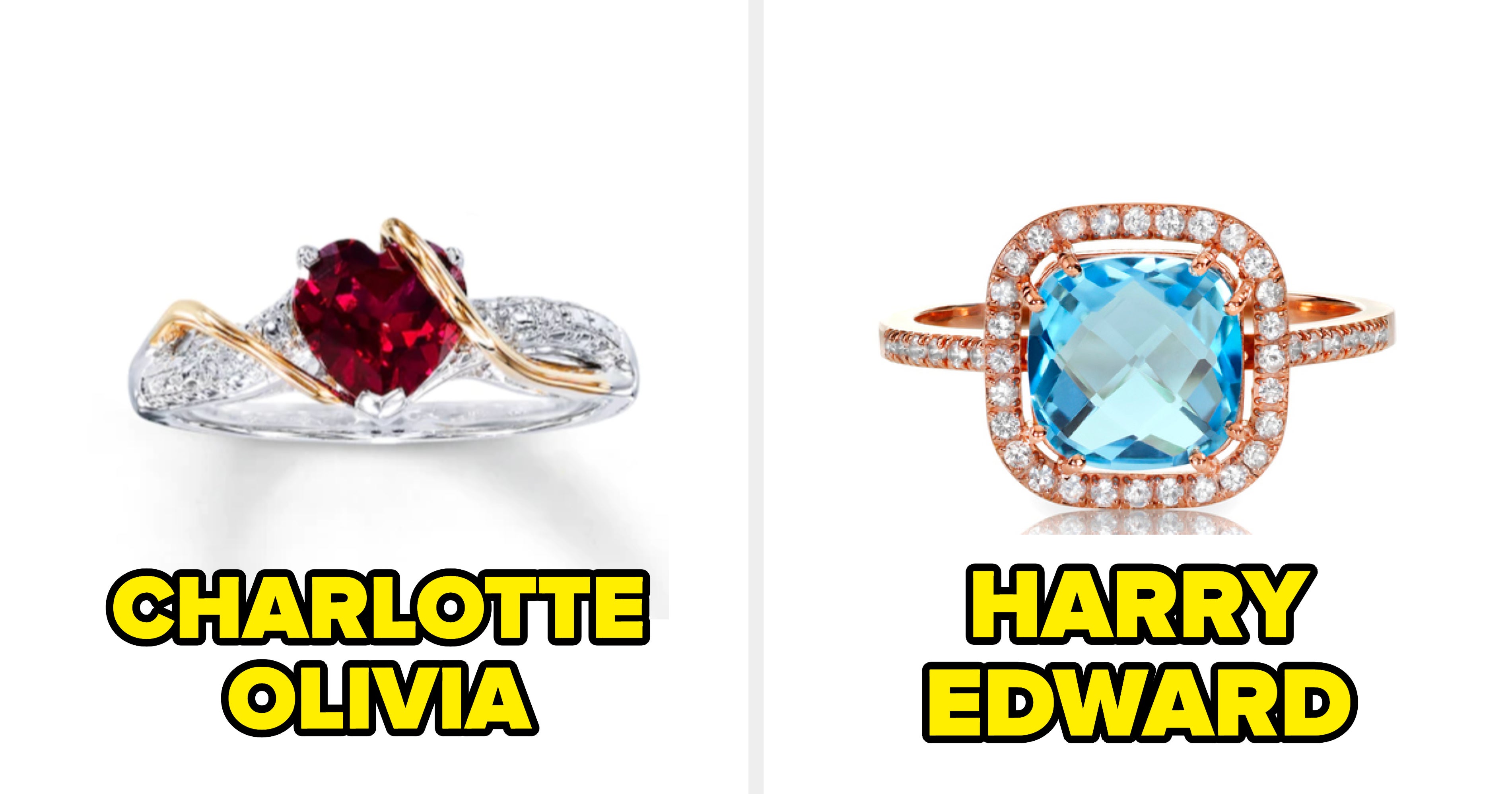 Rate Rings To Get Your Soulmate's First & Middle Names