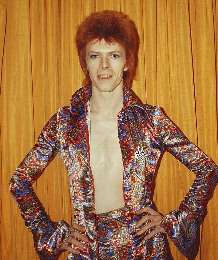 Closeup of David Bowie
