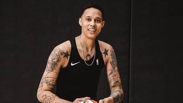 The WNBA star was photographed smiling in her Mercury practice gear on Tuesday. The team took to Instagram to share a few pictures, writing, “There she is."