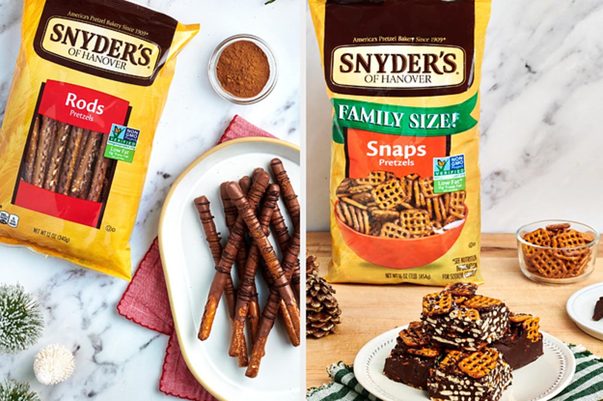 2 Pretzel Treats That'll Add A Welcome Twist To Your Holiday Dessert Table