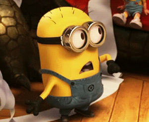 a minion saying &quot;what?&quot;