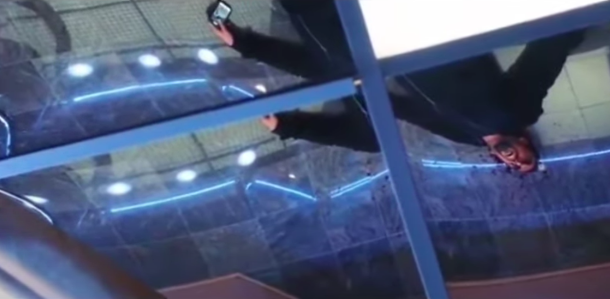 A man lies dead on the floor