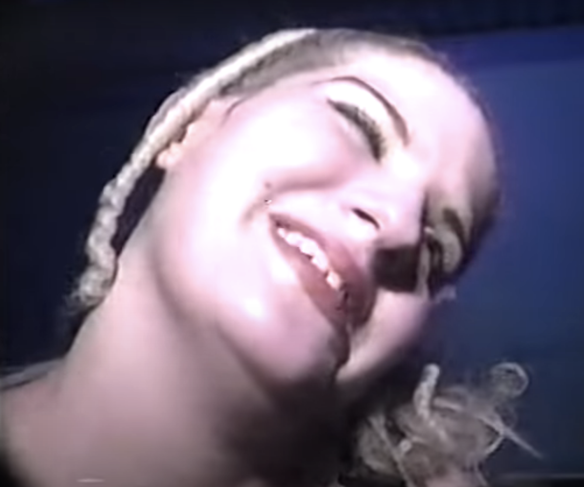 closeup of a woman smiling