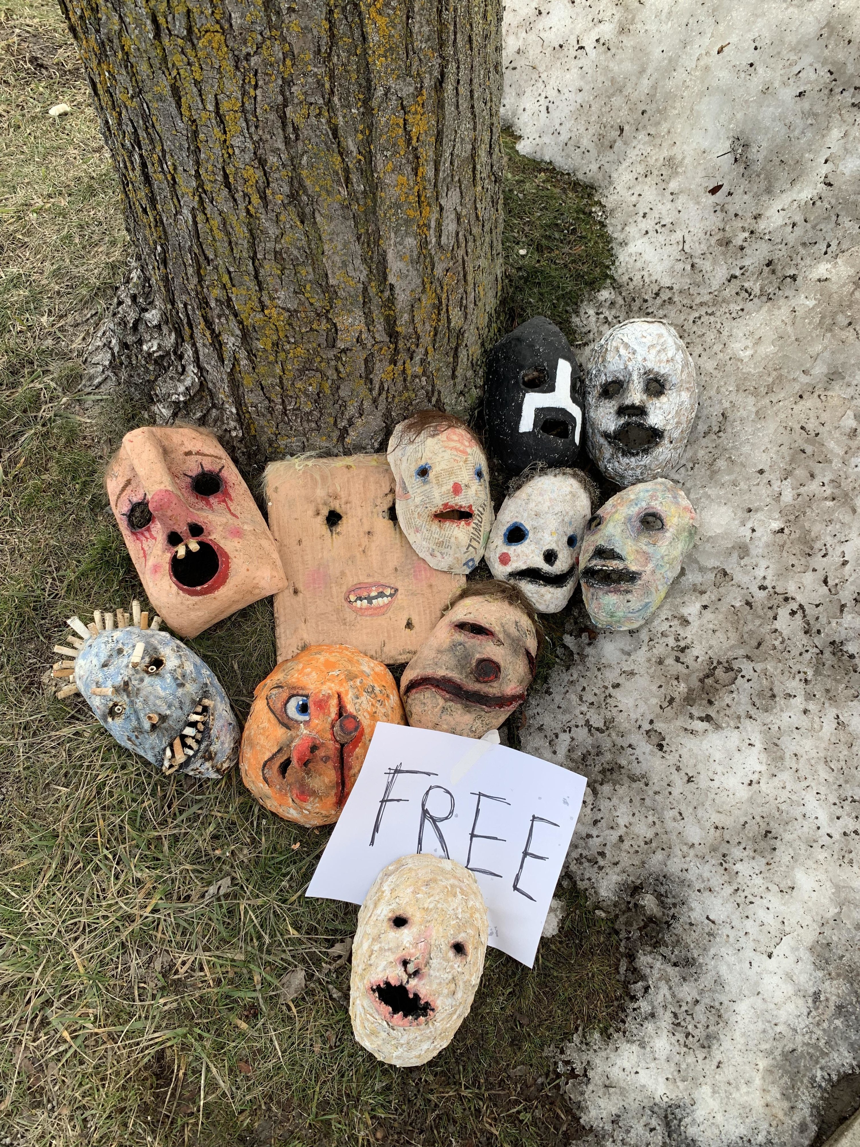 Free scary masks
