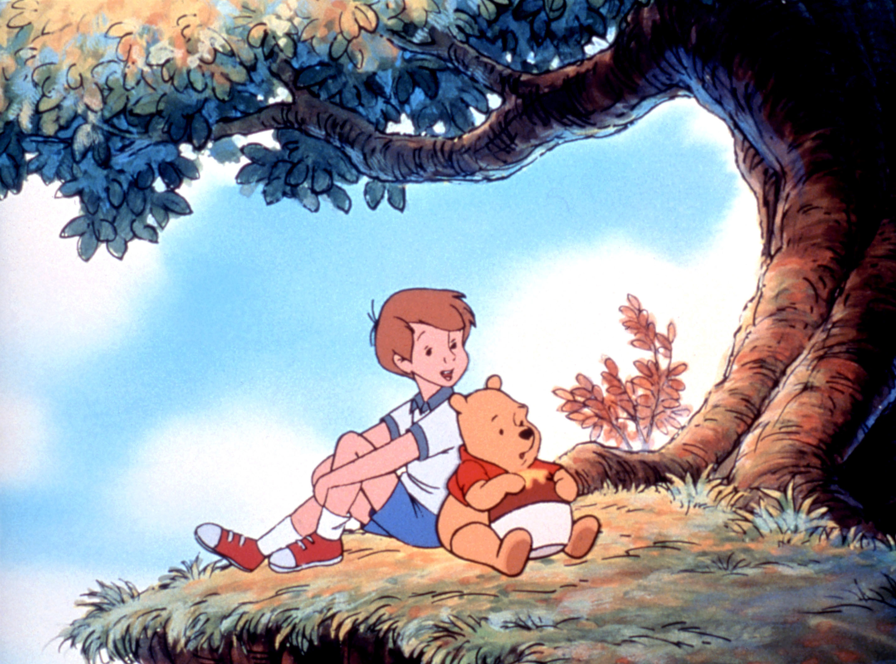 Christopher Robin and Pooh in The New Adventures of Winnie the Pooh