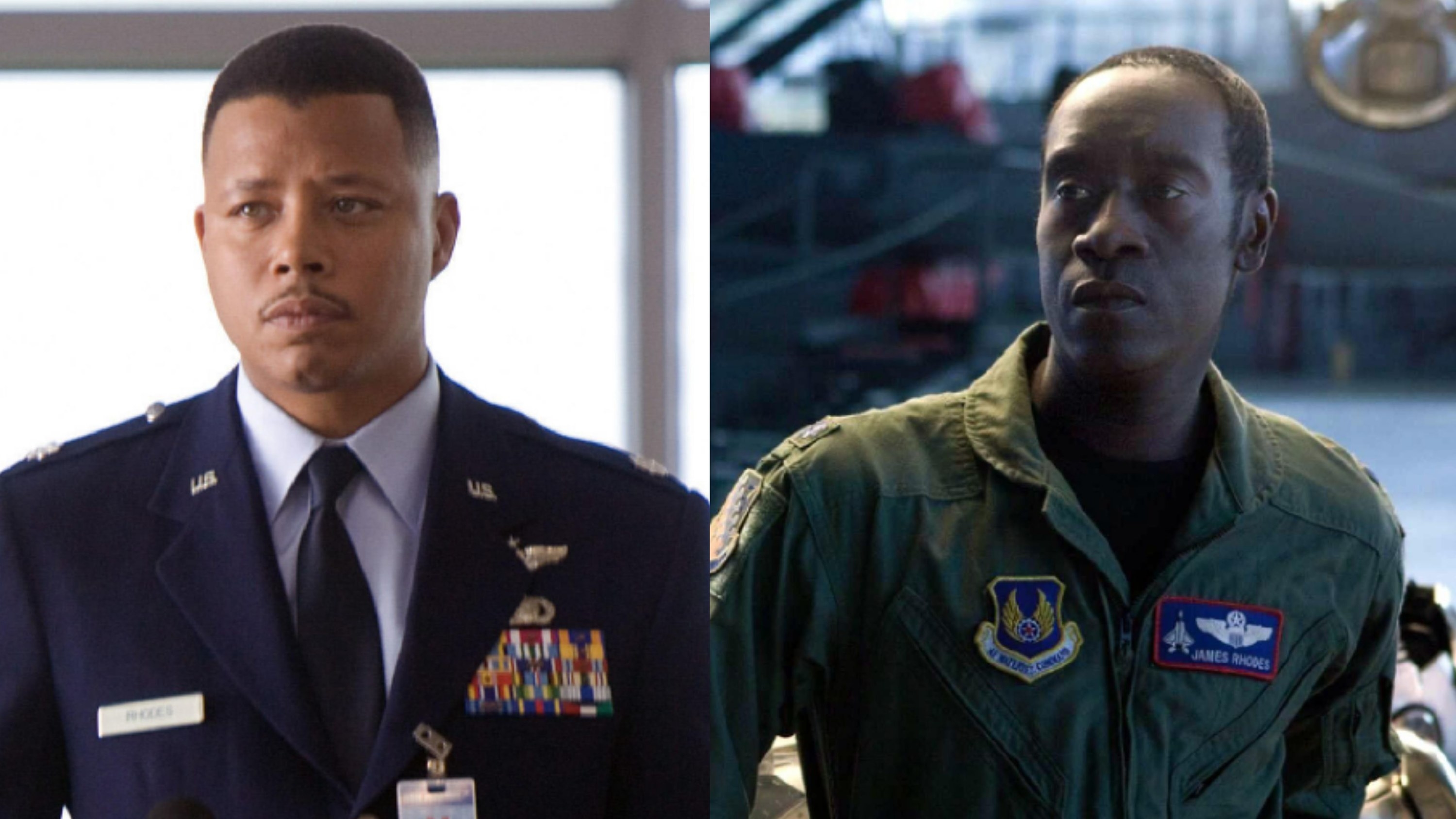 Terrence Howard vs Don Cheadle as Rhodey