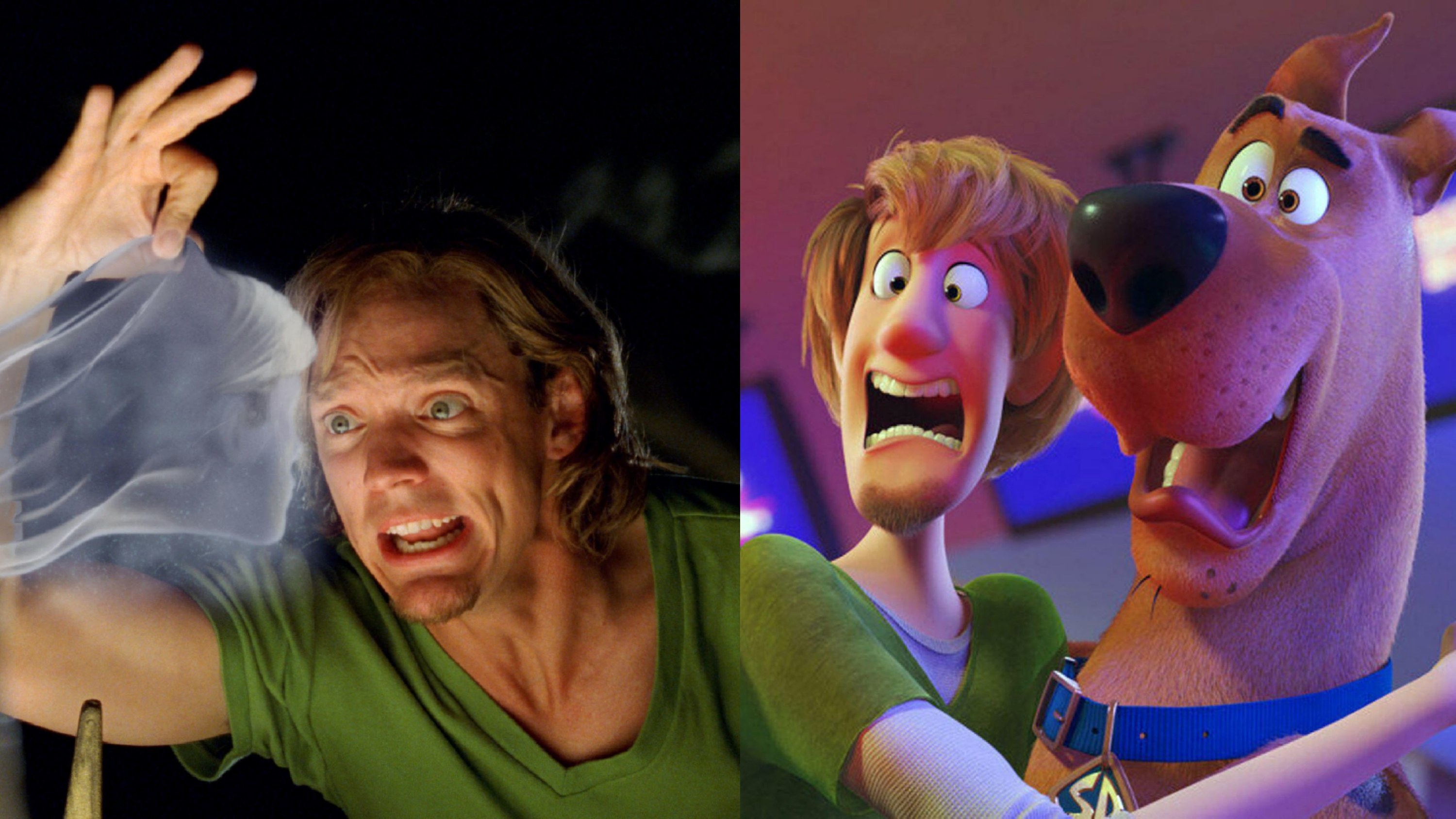 Matthew Lillard vs an animated Shaggy