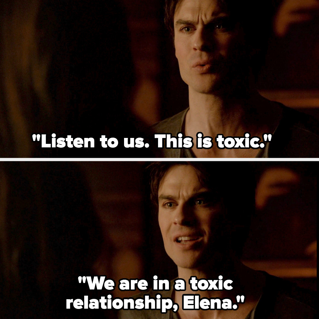 man saying, listen to us, we&#x27;re in a toxic relationship, elena&quot;