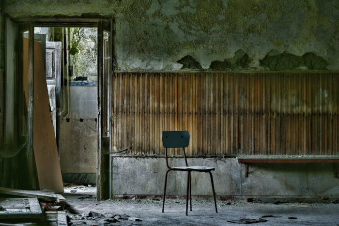 Old abandoned structure in Orte, Italy