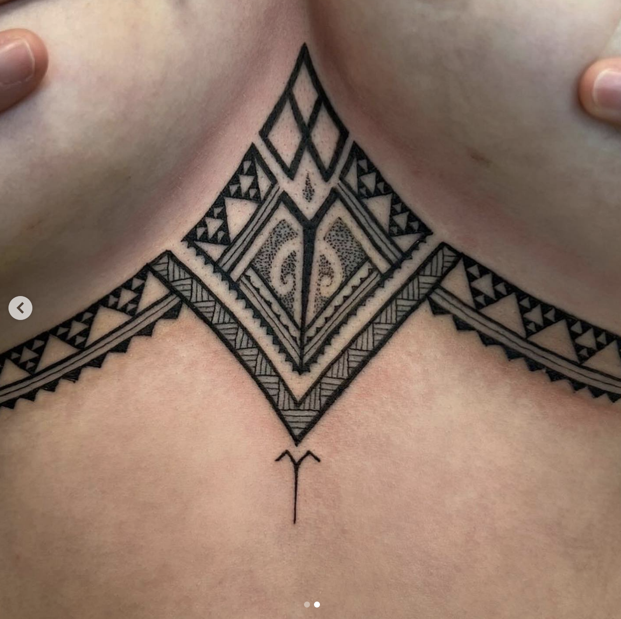 Cool Sternum Tattoo Ideas For Women Tribal Boho Geometric Lotus throughout  dimensions 1355 X 2047  Tattoo Designs for Women