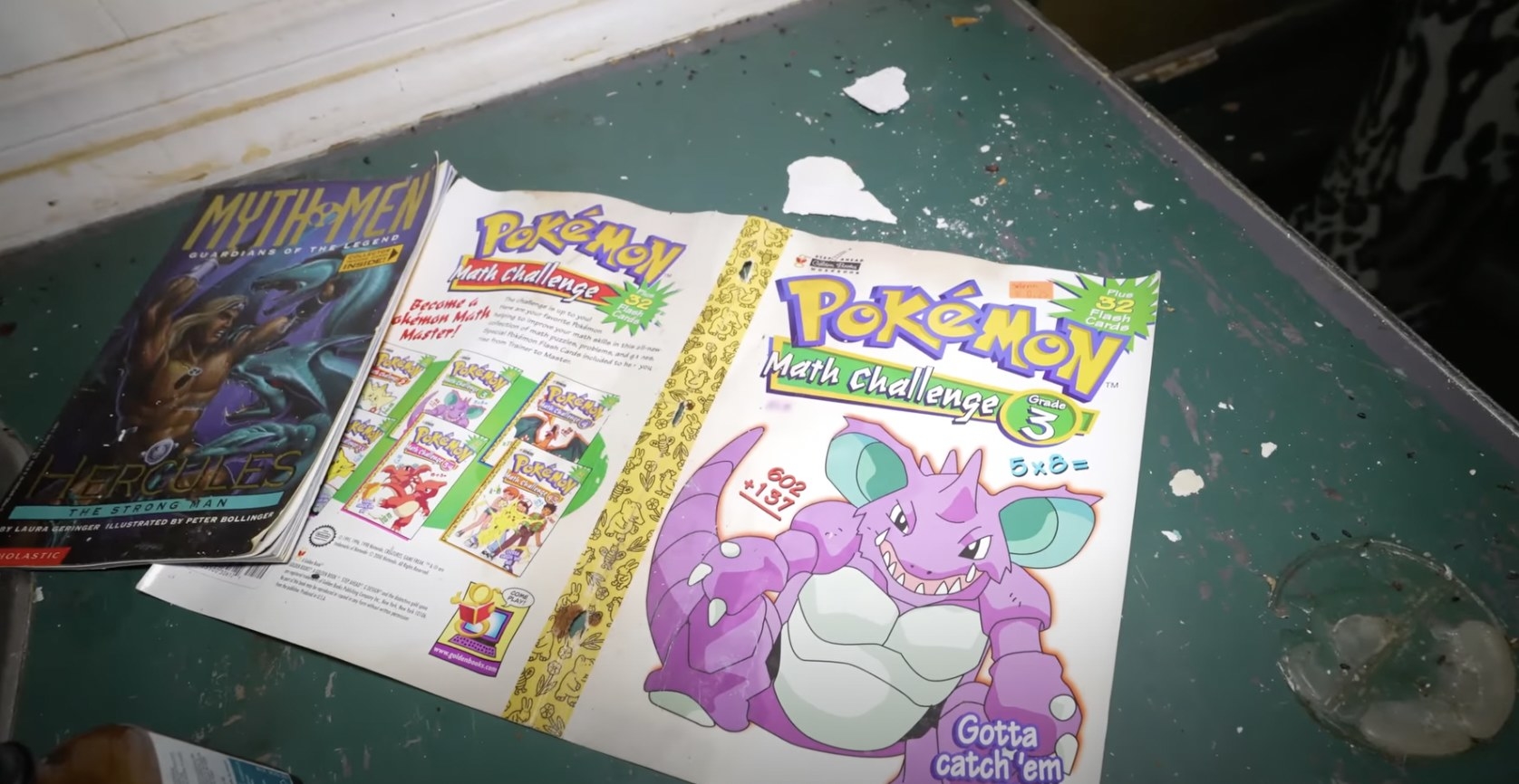 Pokemon children&#x27;s book in an abandoned home