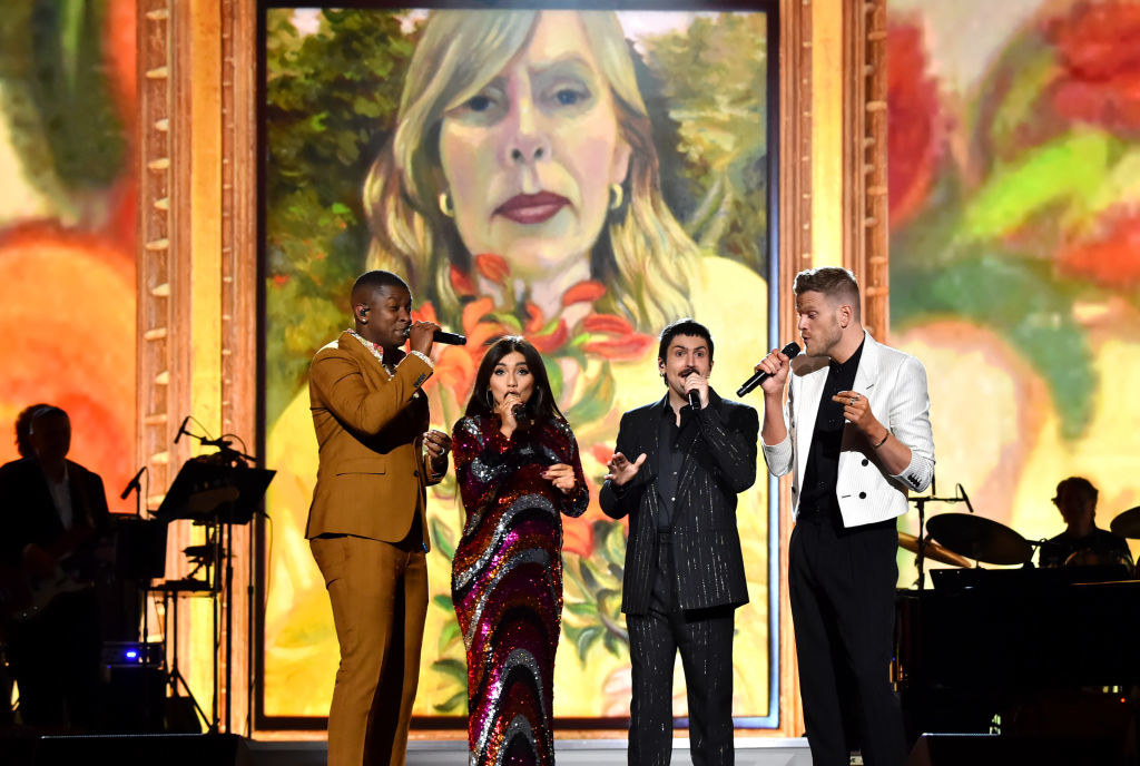 pentatonix performing at musicares person of the year in 2022