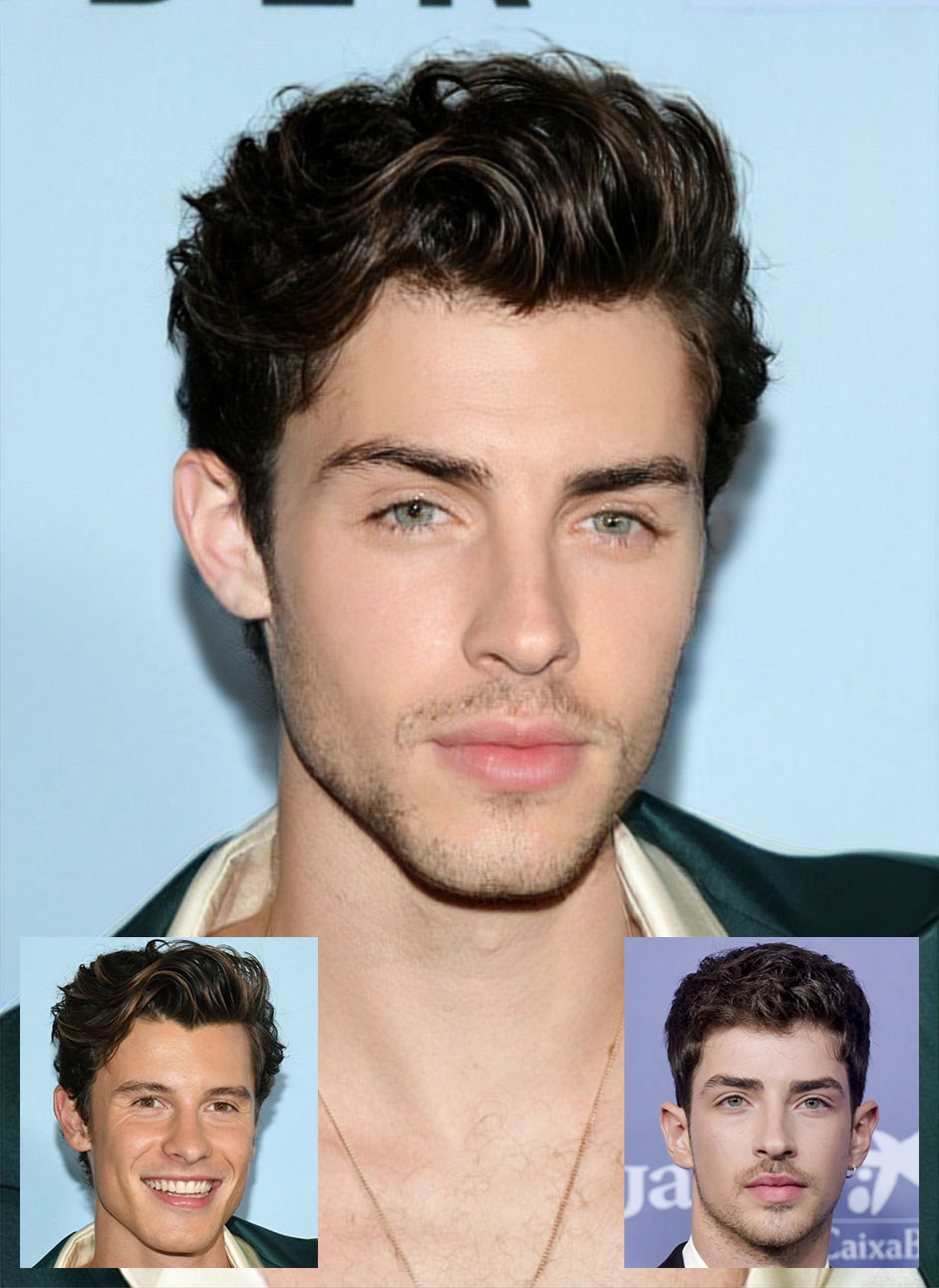 Shawn and Manu morphed together