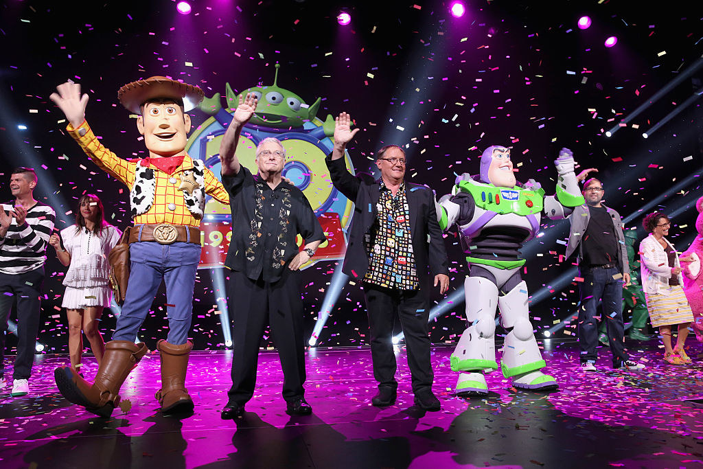 toy story cast on the stage