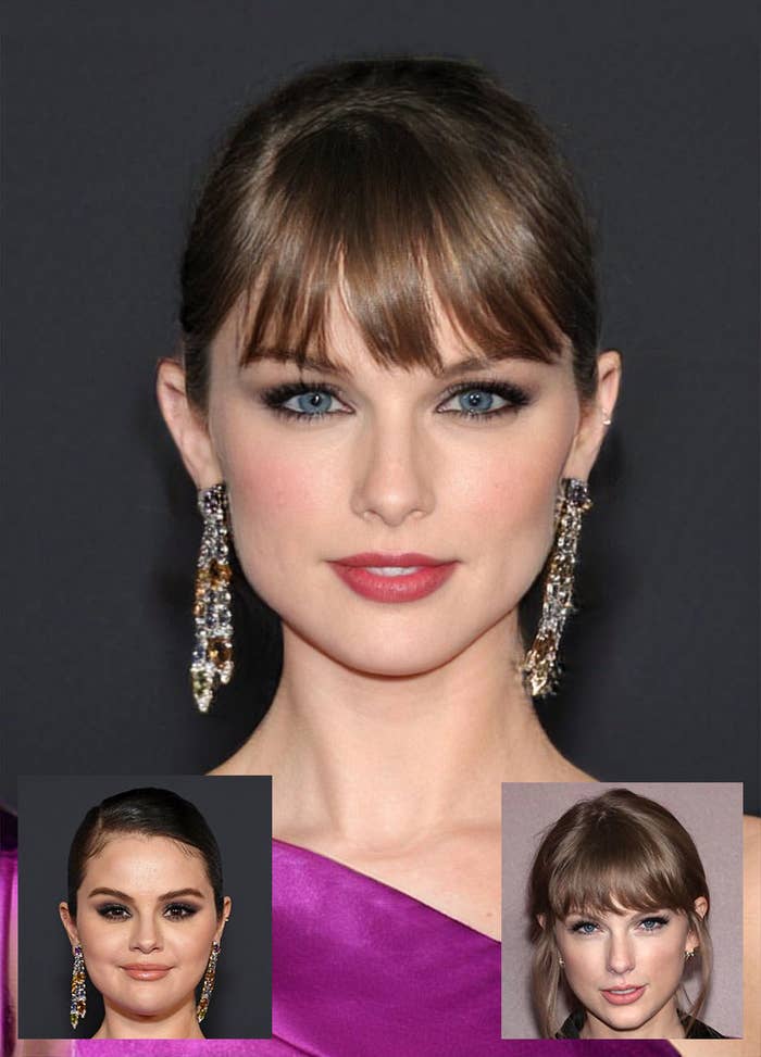 Selena and Taylor morphed together